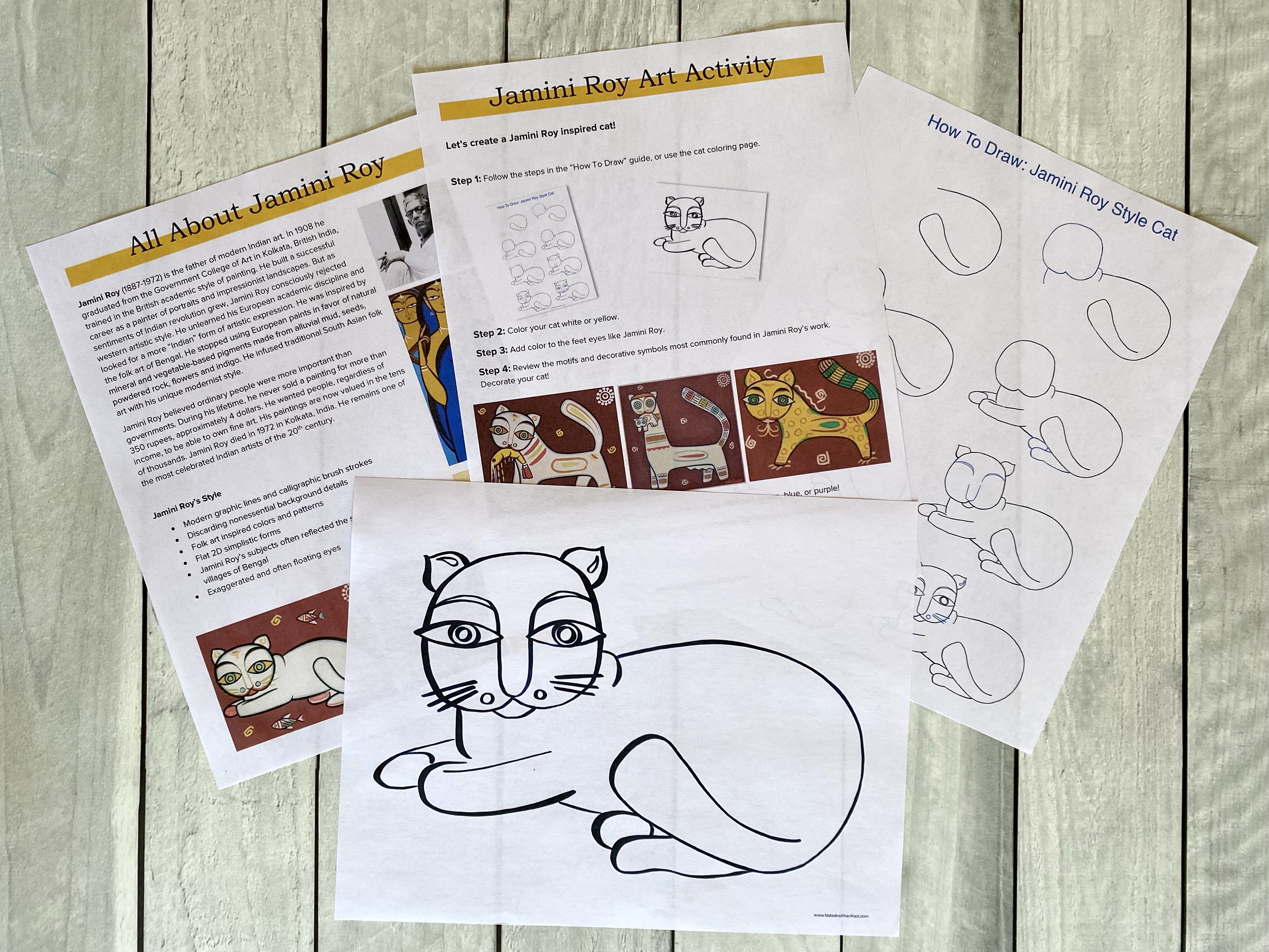 Lesson + Activity: Folk Inspired Art of Indian Artist Jamini Roy