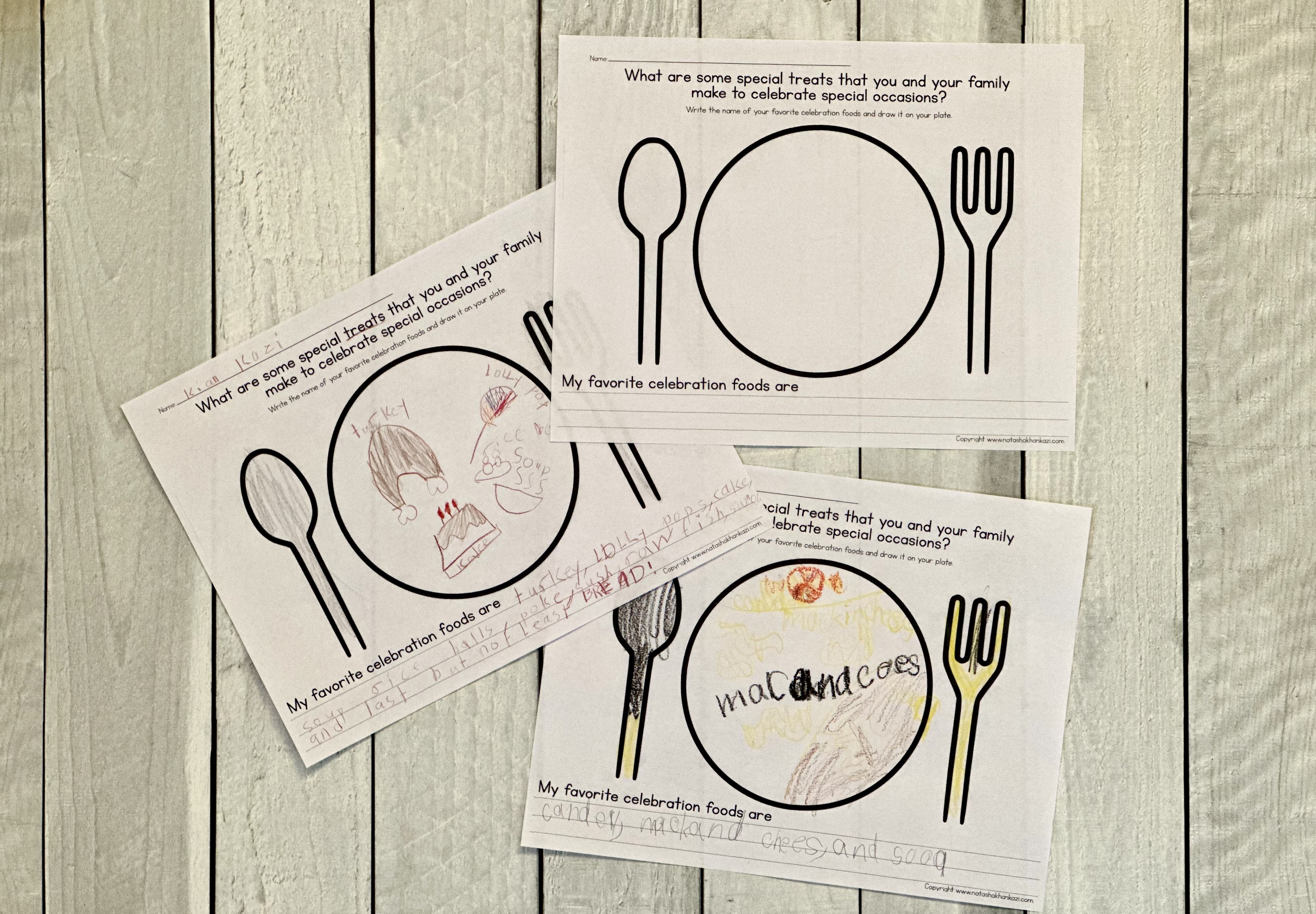 [Free Printable] Favorite Celebration Foods