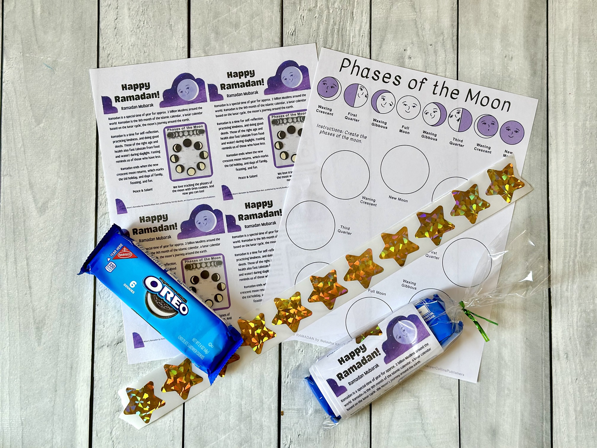 Teacher Approved Ramadan Moon Phases Favor for Public School Classrooms